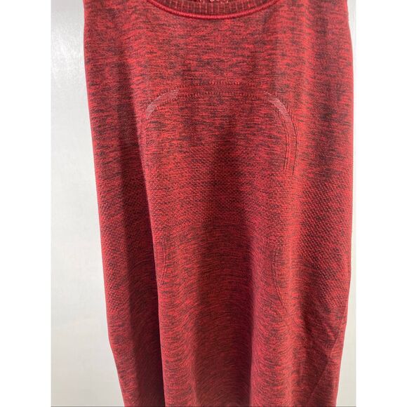 Lululemon Red/Black Swiftly Tank Top Size 6 - Picture 3 of 7
